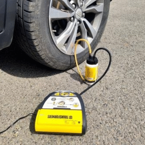 Tire patching device