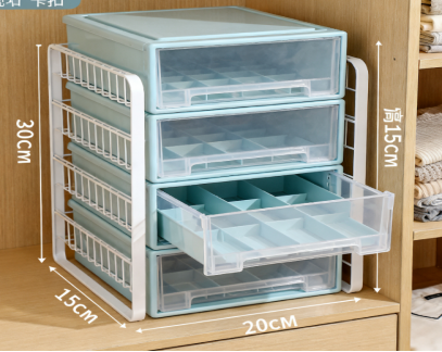 Shelves, storage boxes