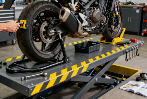 Motorcycle lifting platform