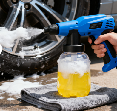 Electric foam watering can
