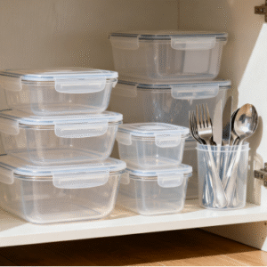 Kitchen Plastic Tableware Storage Box & Basin