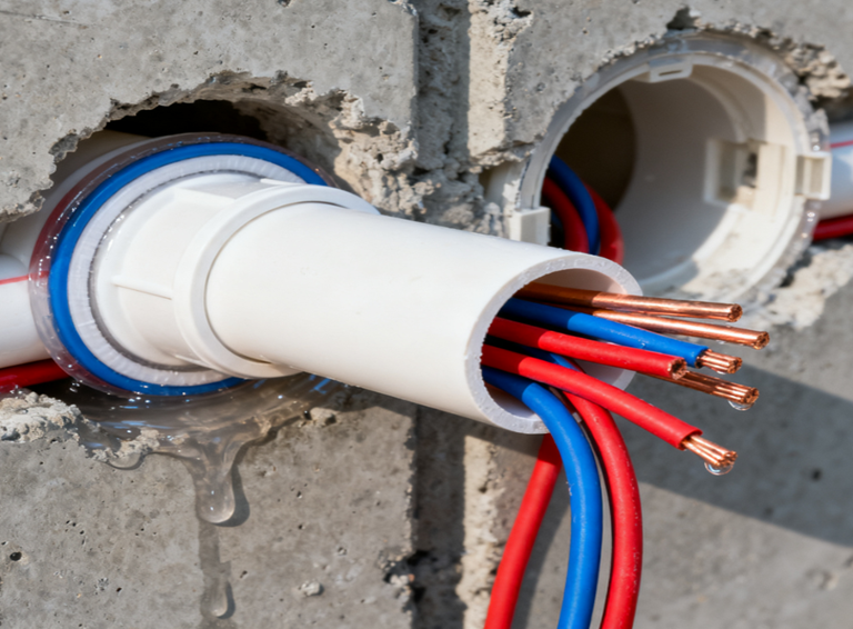 Wall-Penetrating Cable