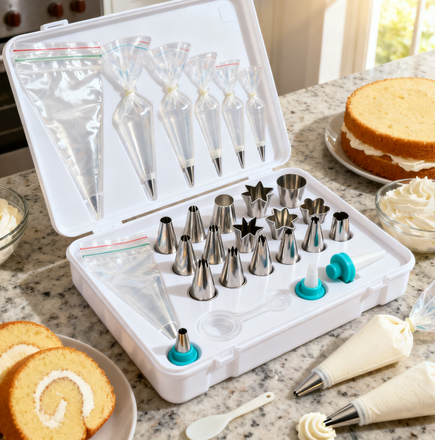 Kitchen Piping Bag Set & Kitchen Mat